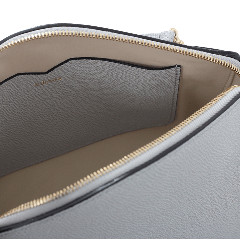 VALEXTRA-Casa Shoulder Bag-LT GREY