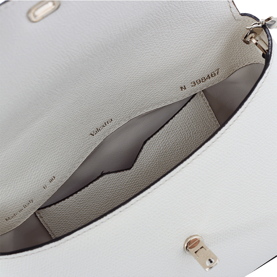 VALEXTRA-City Cross-Body Bag-WHITE