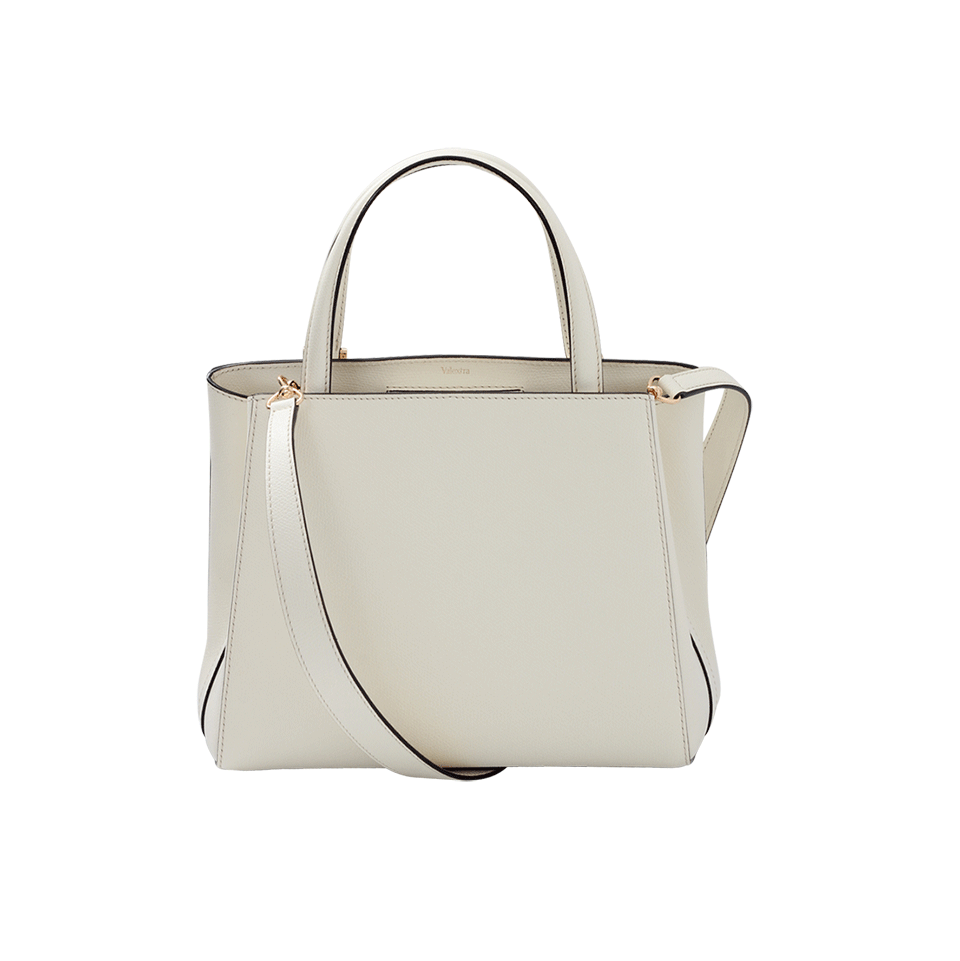 VALEXTRA-Triennale Hand Bag-WHITE