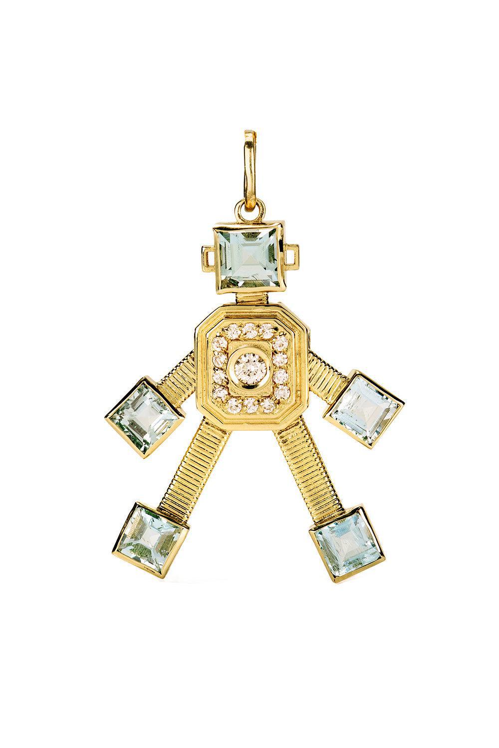 Piccolo Van Robot Pendant-YELLOW GOLD-JEWELRYFINE JEWELPENDANT-VAN