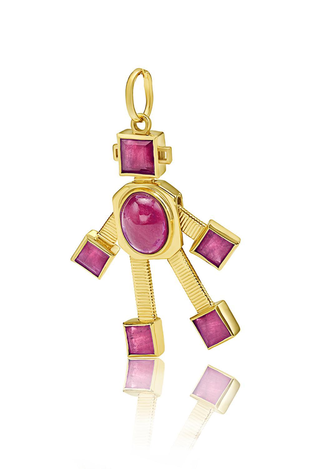 Ruby Reggy Van Robot Pendant-YELLOW GOLD-JEWELRYFINE JEWELPENDANT-VAN