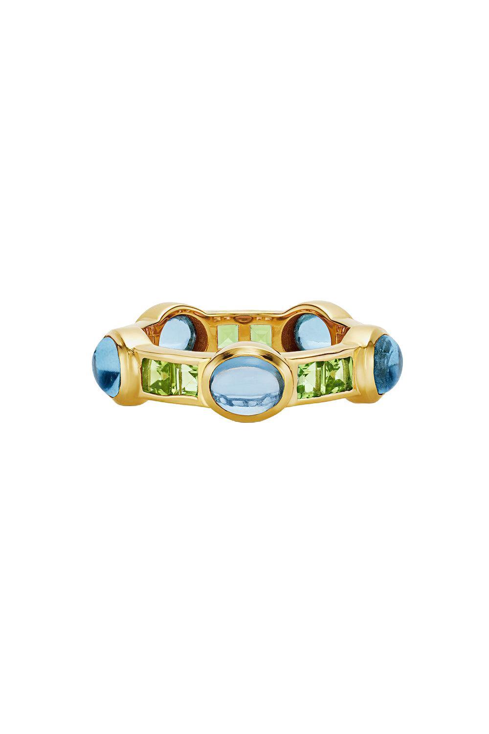 Peridot Ibiza Van Stack Ring-YELLOW GOLD-7.5-JEWELRYFINE JEWELRING-VAN