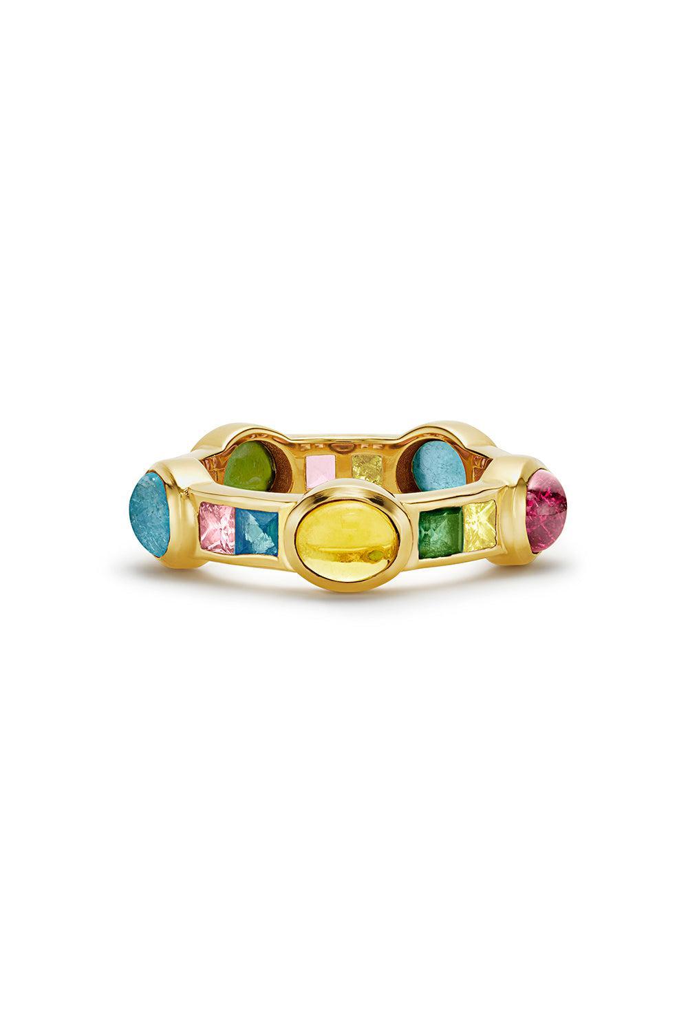 Tourmaline Rio Van Stack Ring-YELLOW GOLD-7.5-JEWELRYFINE JEWELRING-VAN