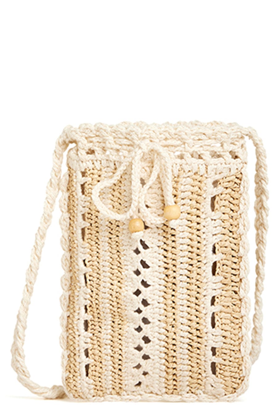 VANESSA BRUNO-Macrame Phone Case-ECRU