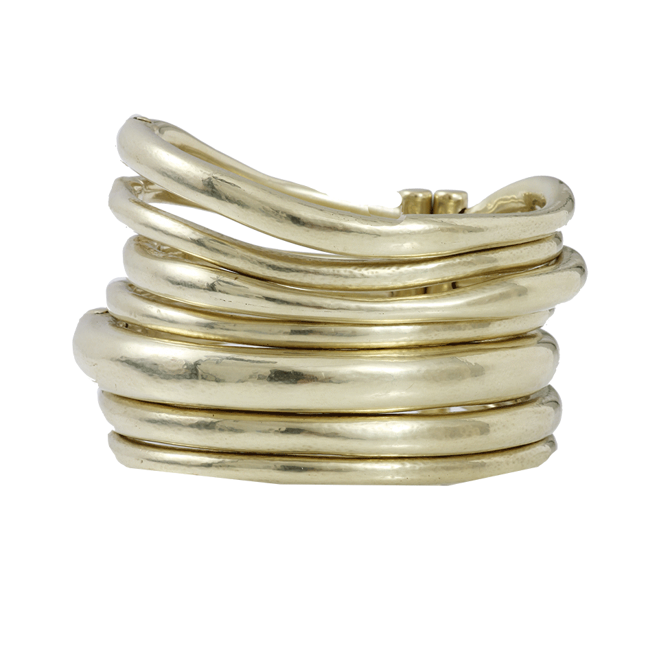 VAUBEL-Multi-Hinge Bangle-GRN/GOLD