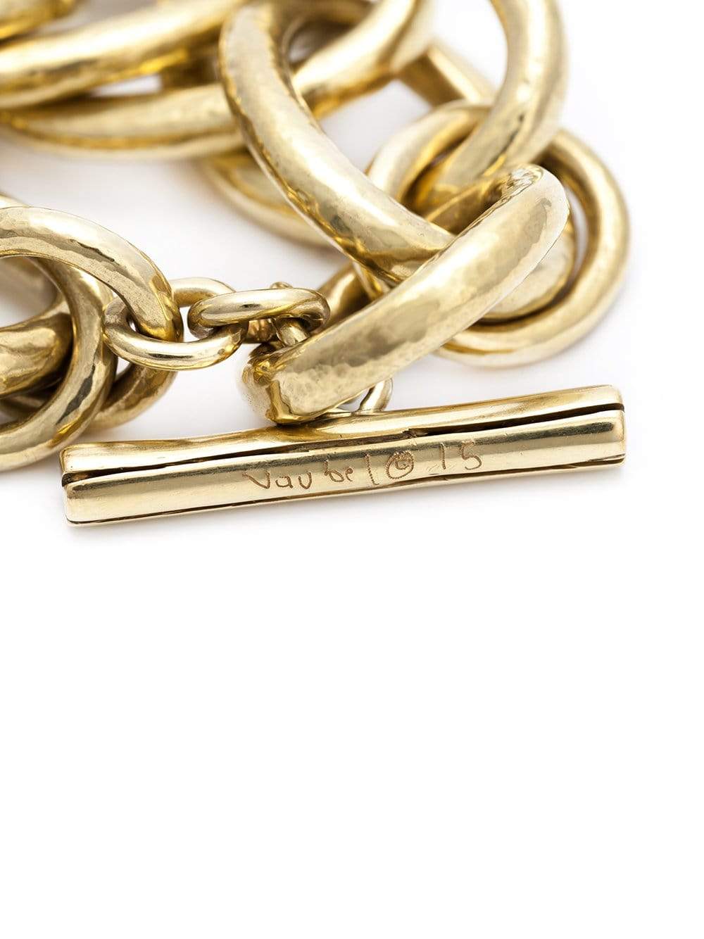 VAUBEL-Large Link Ring Bracelet-GOLD