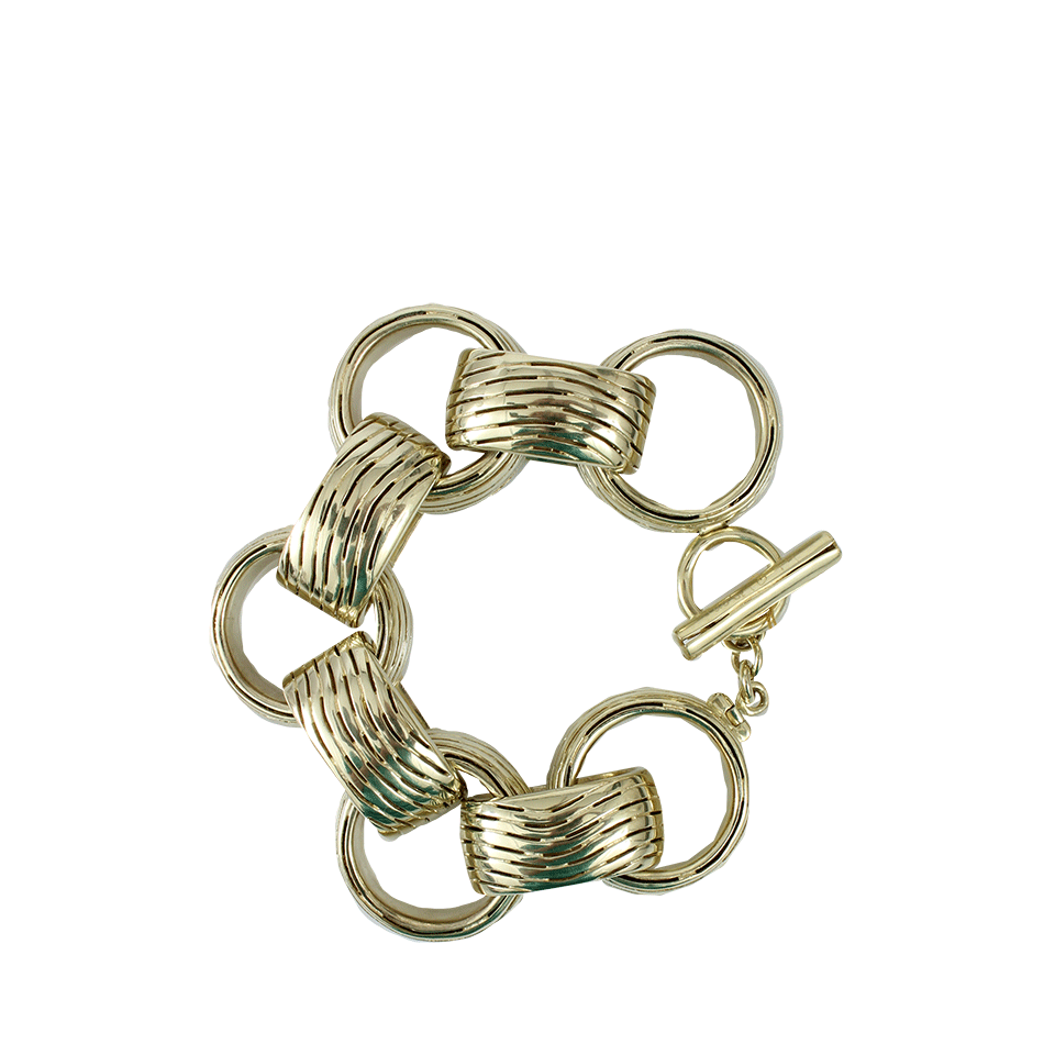 VAUBEL-Chunky Link Bracelet-GRN/GOLD