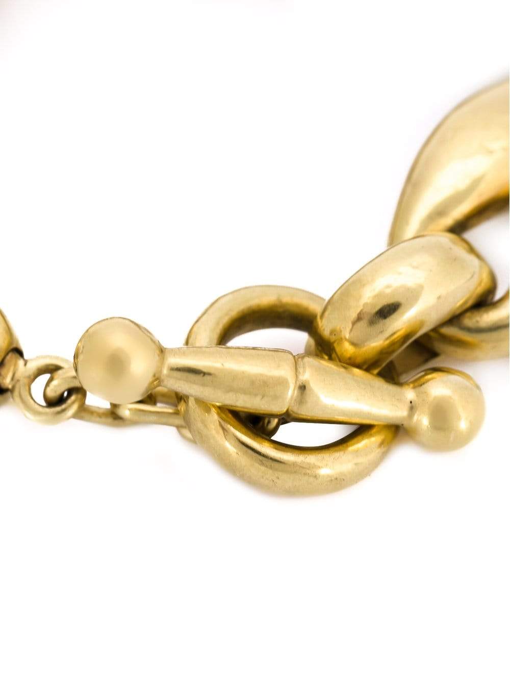 VAUBEL-Oval Link Chain Bracelet-GRN/GOLD