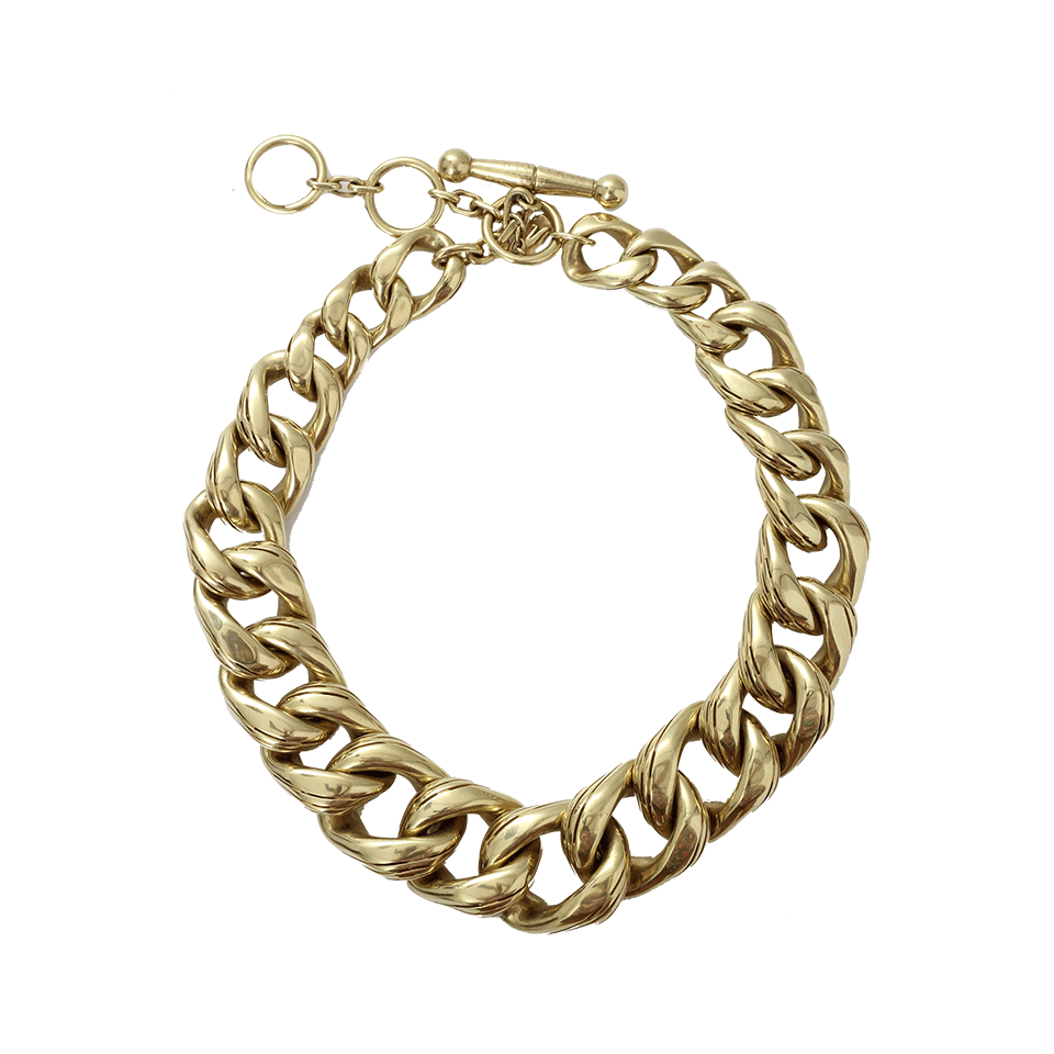 VAUBEL-Chunky Ridge Chain Necklace-GOLD
