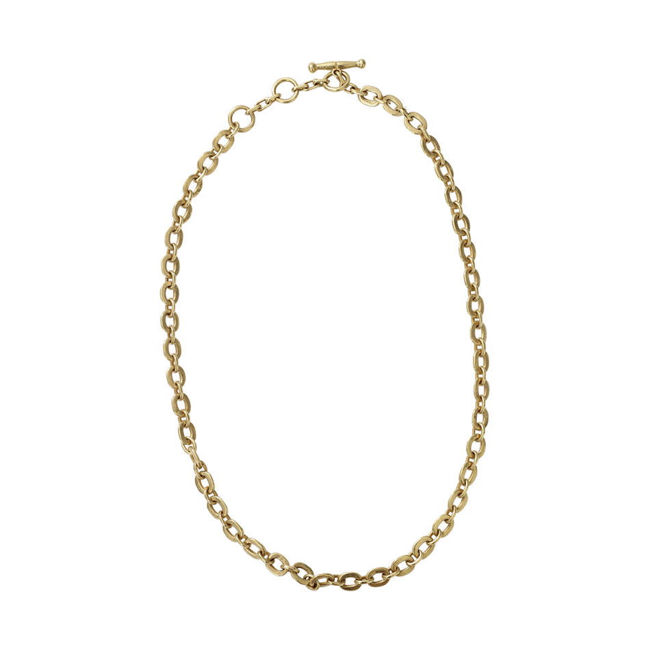 VAUBEL-Tiny Circle Chain Necklace-GRN/GOLD