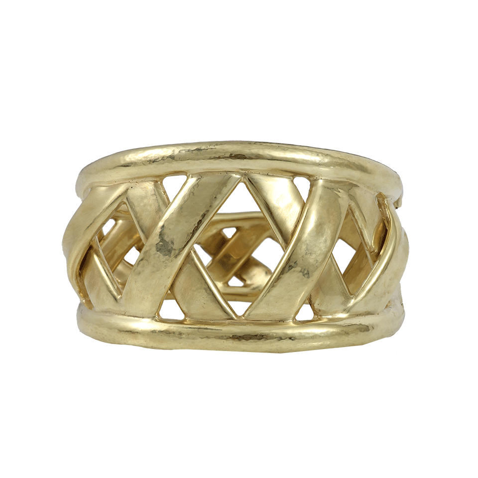 VAUBEL-X Hinged Cuff-GRN/GOLD