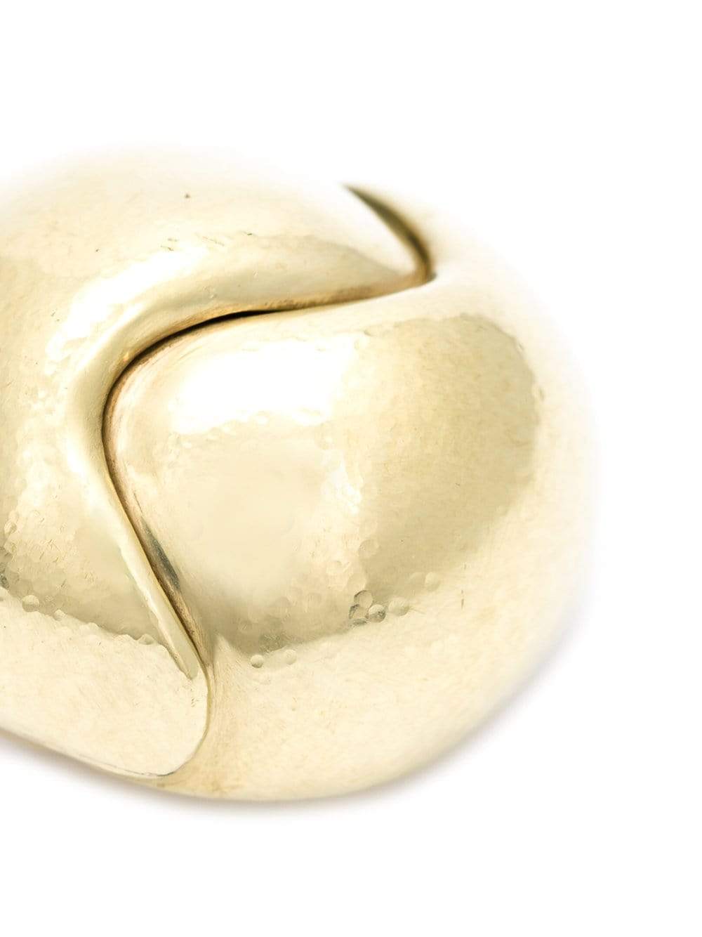 VAUBEL-Swirl Center Round Clip Earrings-GOLD