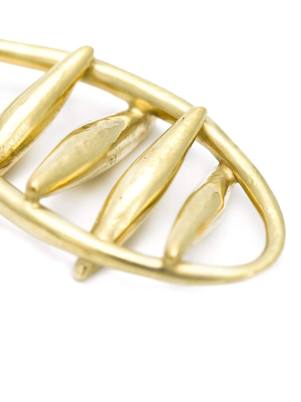 VAUBEL-Open Wire Drop Earrings-GRN/GOLD