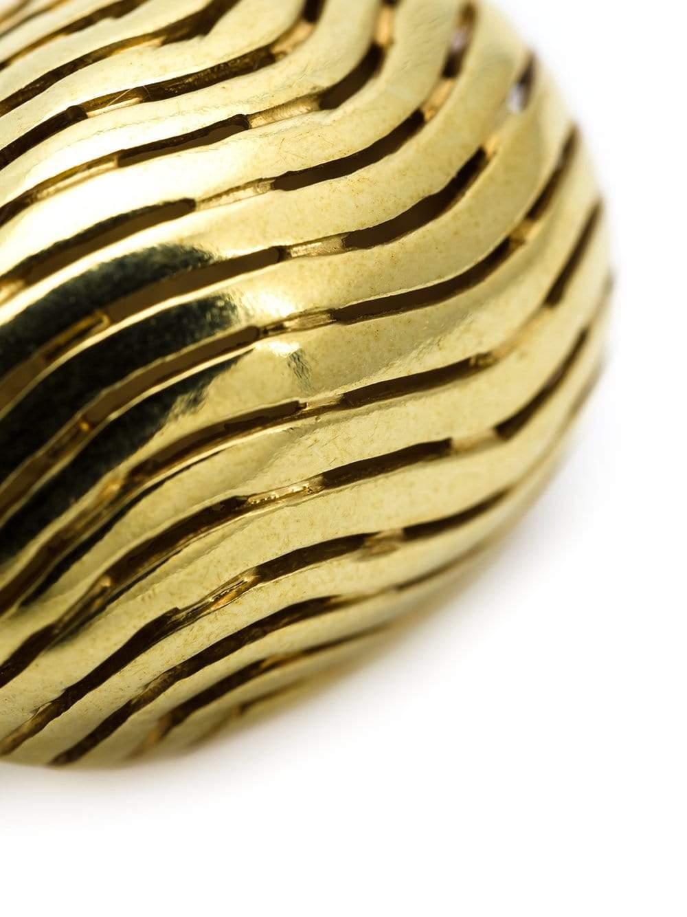 VAUBEL-Ridged Ball Earrings-GRN/GOLD