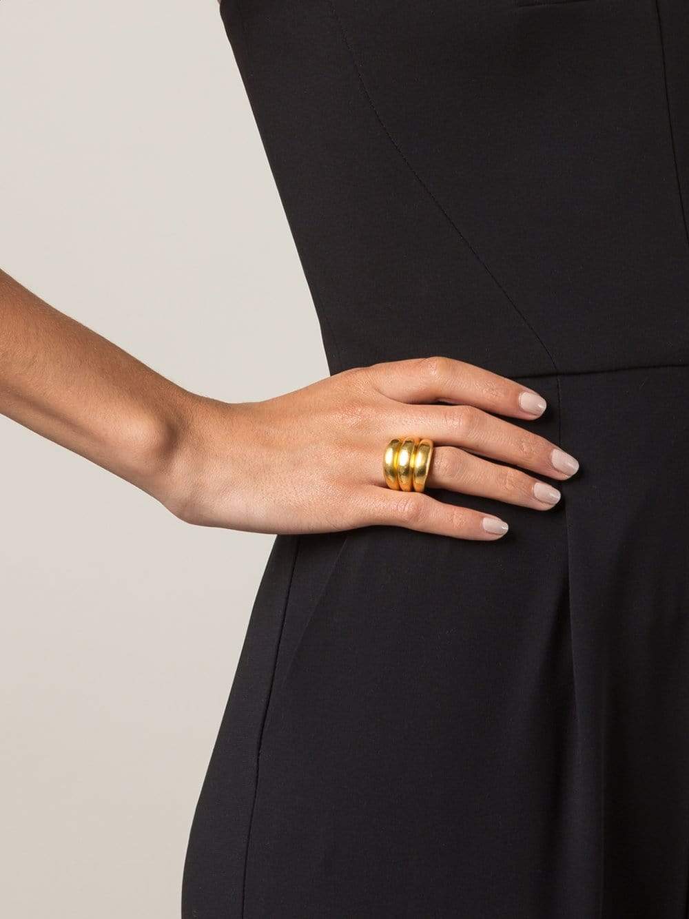 VAUBEL-Triple Band Ring-GOLD