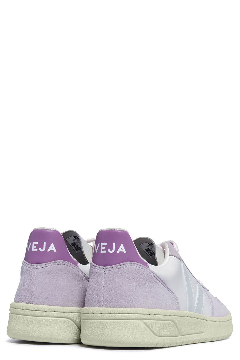 VEJA-V-10 Sneaker - Gravel Menthol Parme-