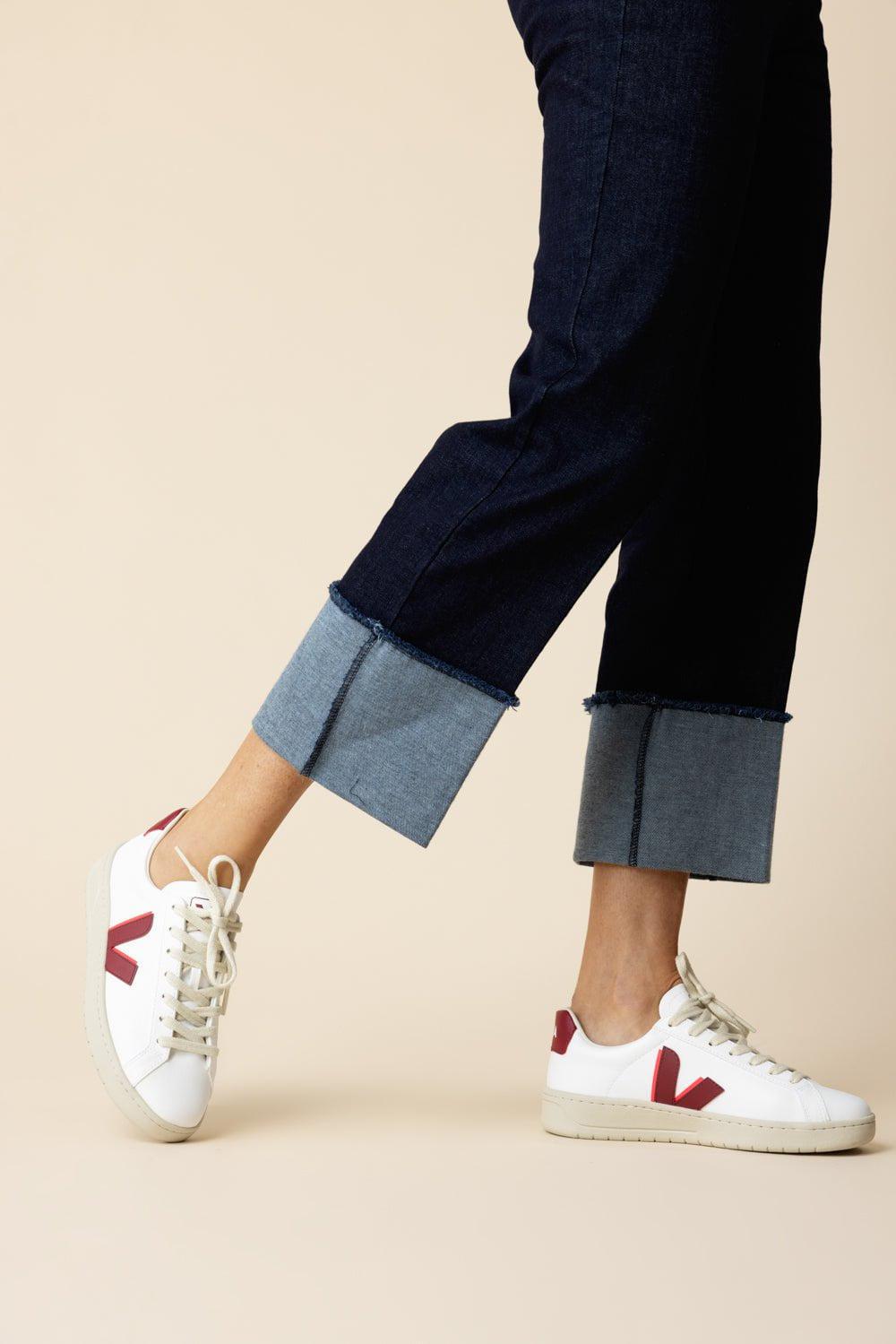 VEJA-Urca Sneaker - Extra White Marsala Rose-