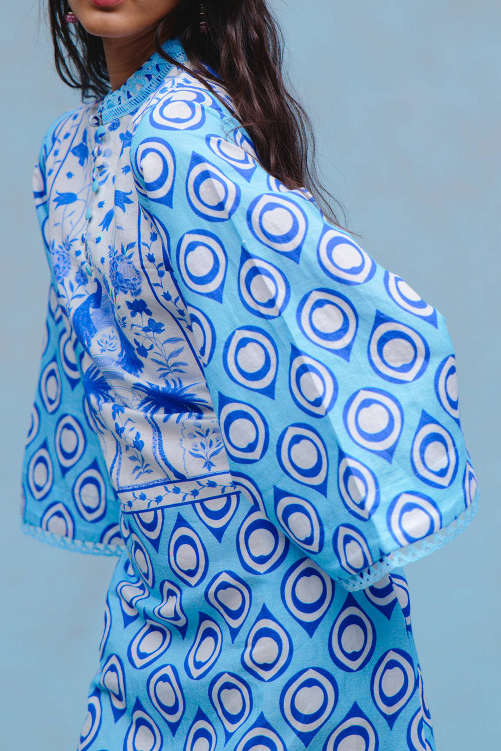  City Kaftan Dress-BLUE-S-CLOTHINGDRESSCASUAL-VERANDAH 
