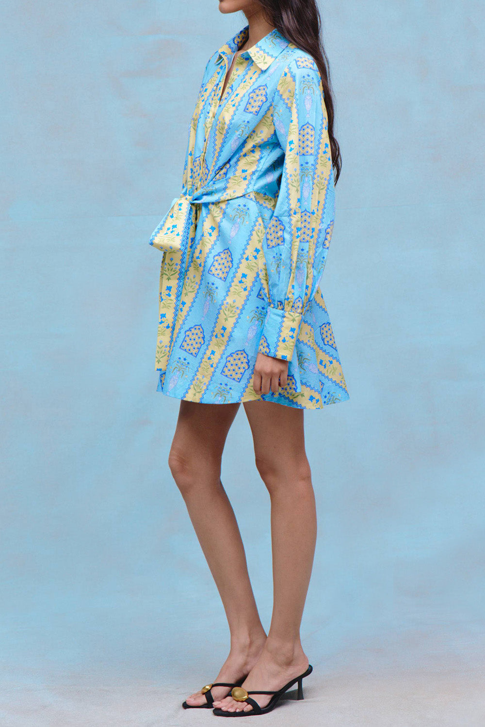 Jaipur Mini Dress-BLUE-XS-CLOTHINGDRESSCASUAL-VERANDAH