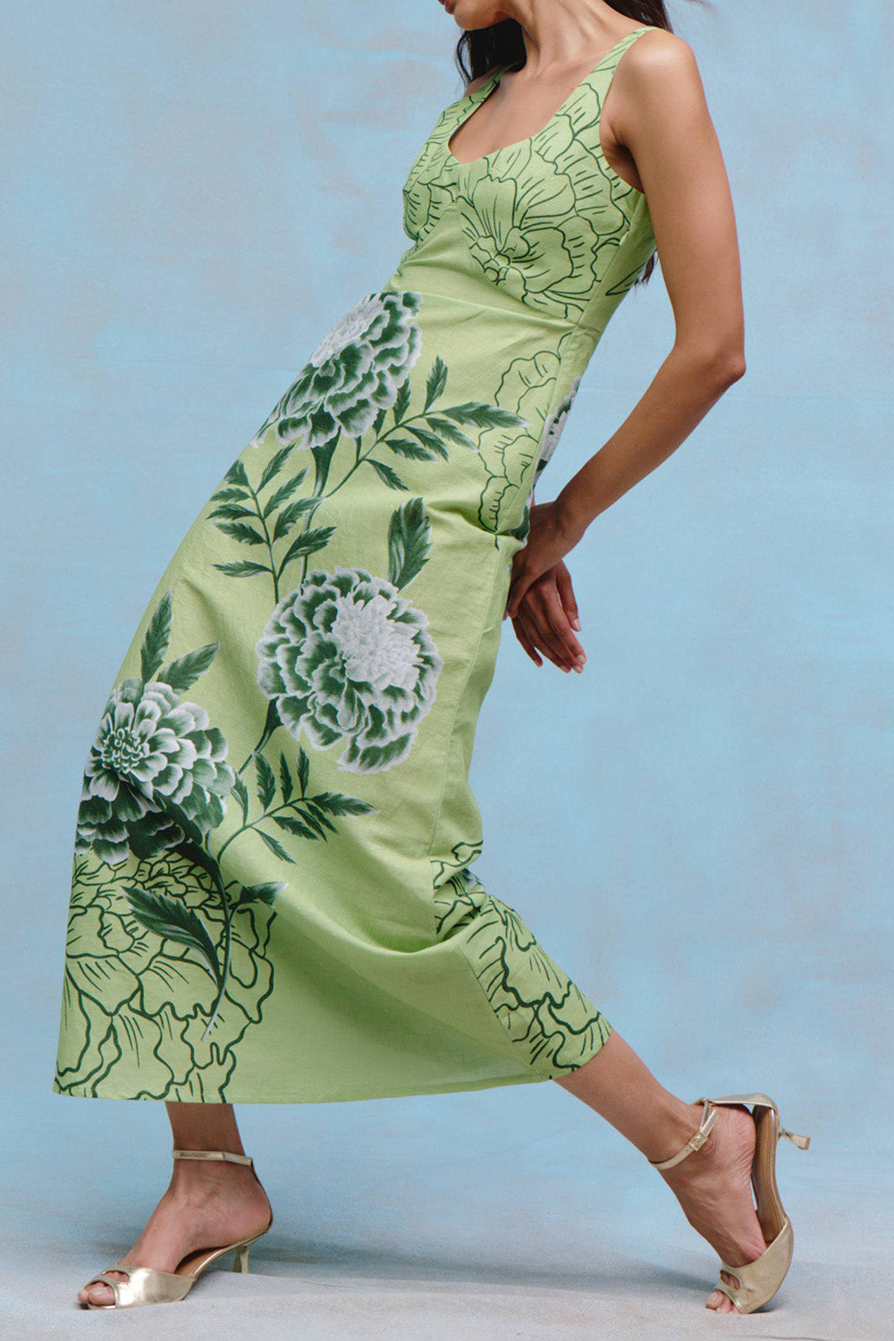 Summer Maxi Dress-GREEN-XS-CLOTHINGDRESSCASUAL-VERANDAH