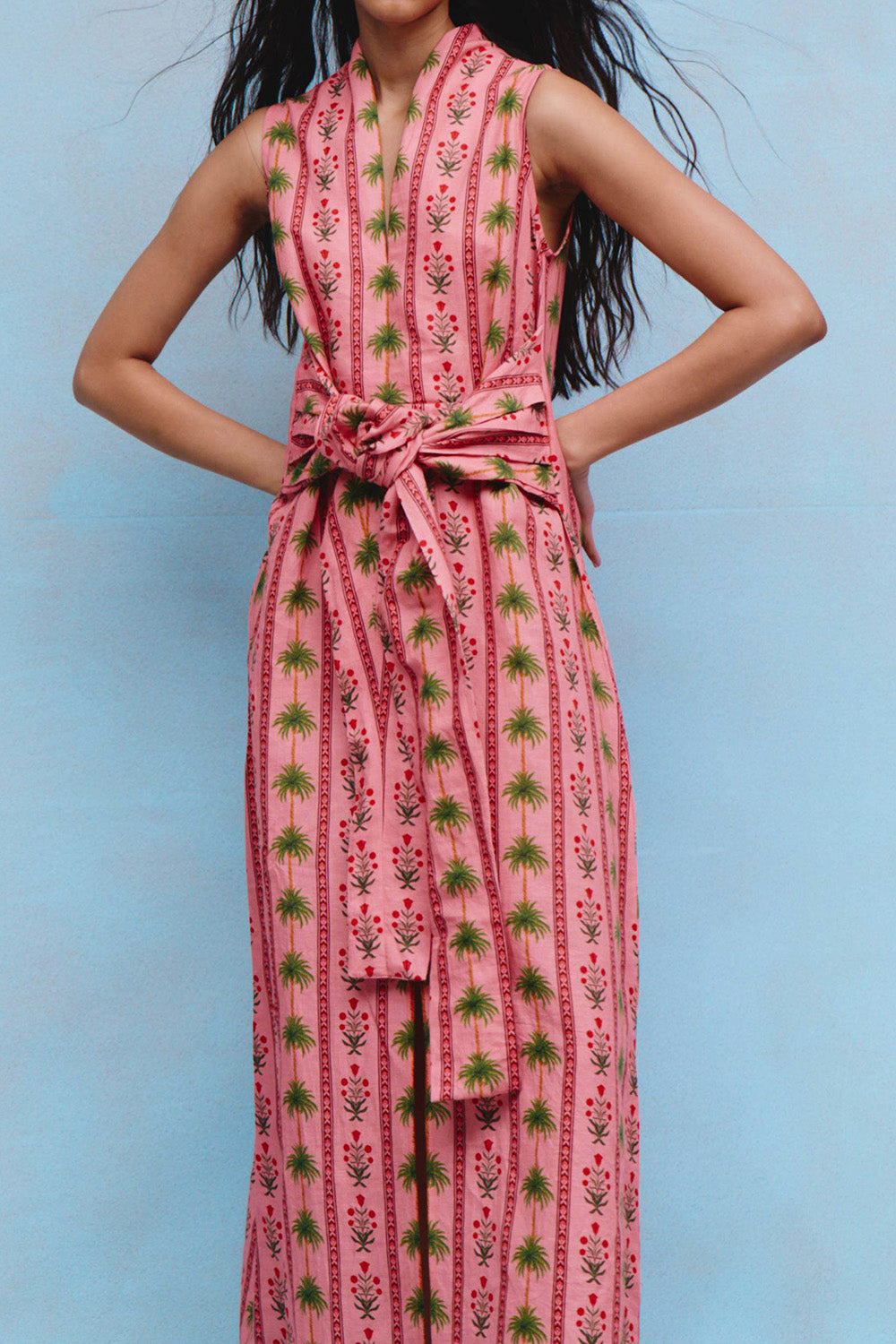 Hand Draped Dress-PINK-XS-CLOTHINGDRESSCASUAL-VERANDAH
