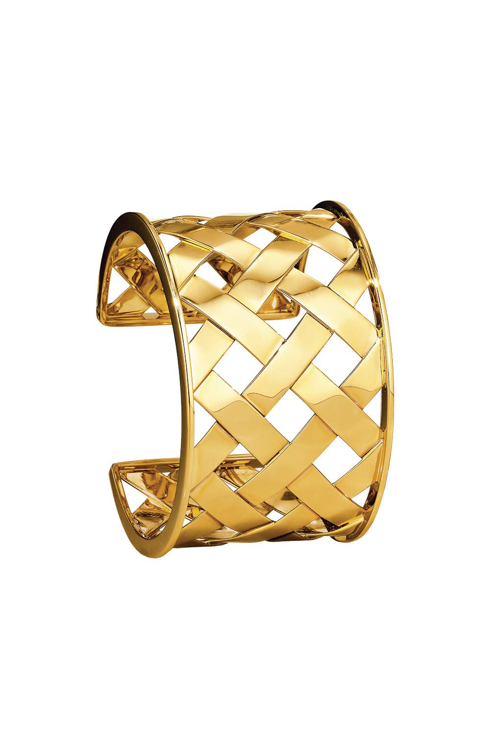 VERDURA-Criss Cross Cuff-YELLOW GOLD