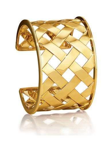 VERDURA-Criss Cross Cuff-YELLOW GOLD