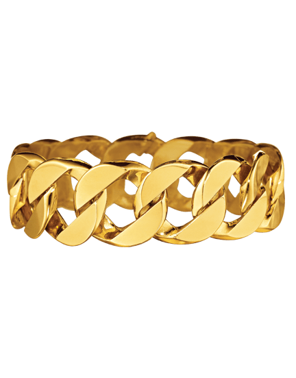 VERDURA-Curb Link Bracelet-YELLOW GOLD