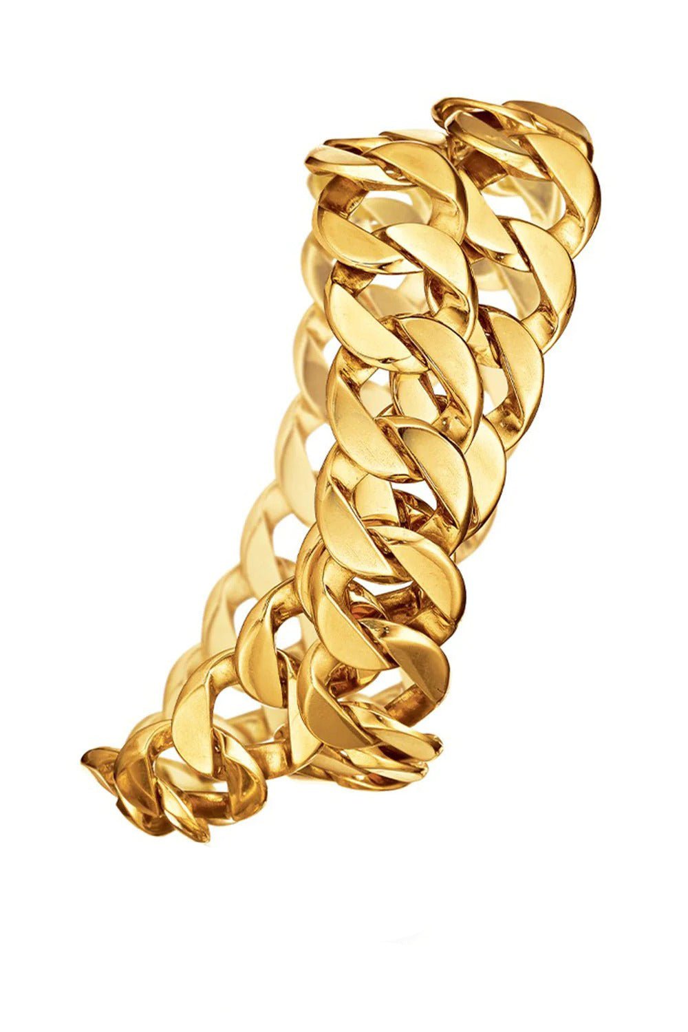 VERDURA-Double Wrap Curb Link Bracelet-YELLOW GOLD