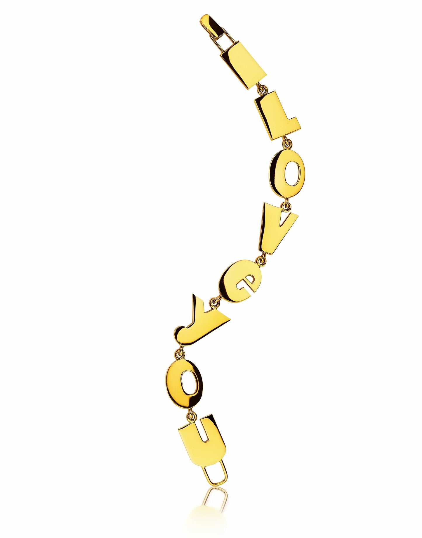VERDURA-I Love You Bracelet-YELLOW GOLD