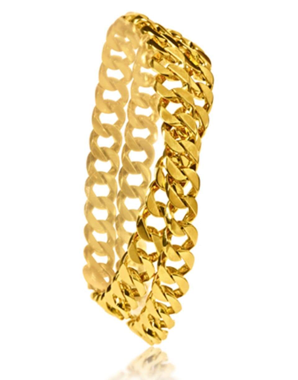 VERDURA-Mini Double Wrap Curb Link Bracelet-YELLOW GOLD