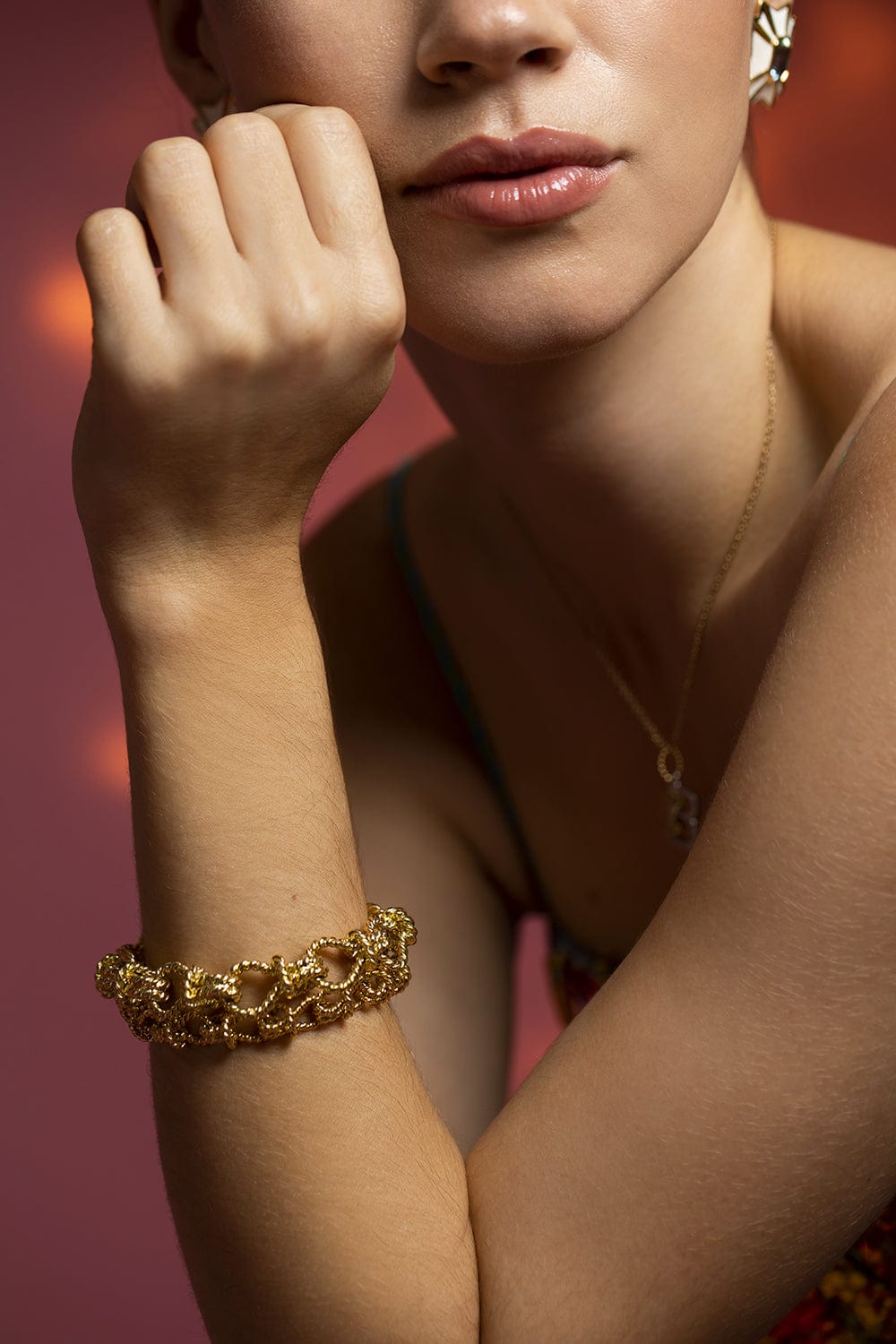 VERDURA-Small Rope Link Bracelet-YELLOW GOLD