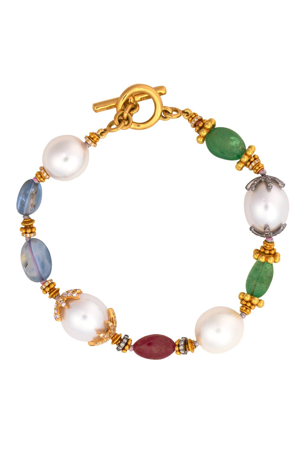 VERDURA-South Sea Pearl Fulco Bracelet-YELLOW GOLD