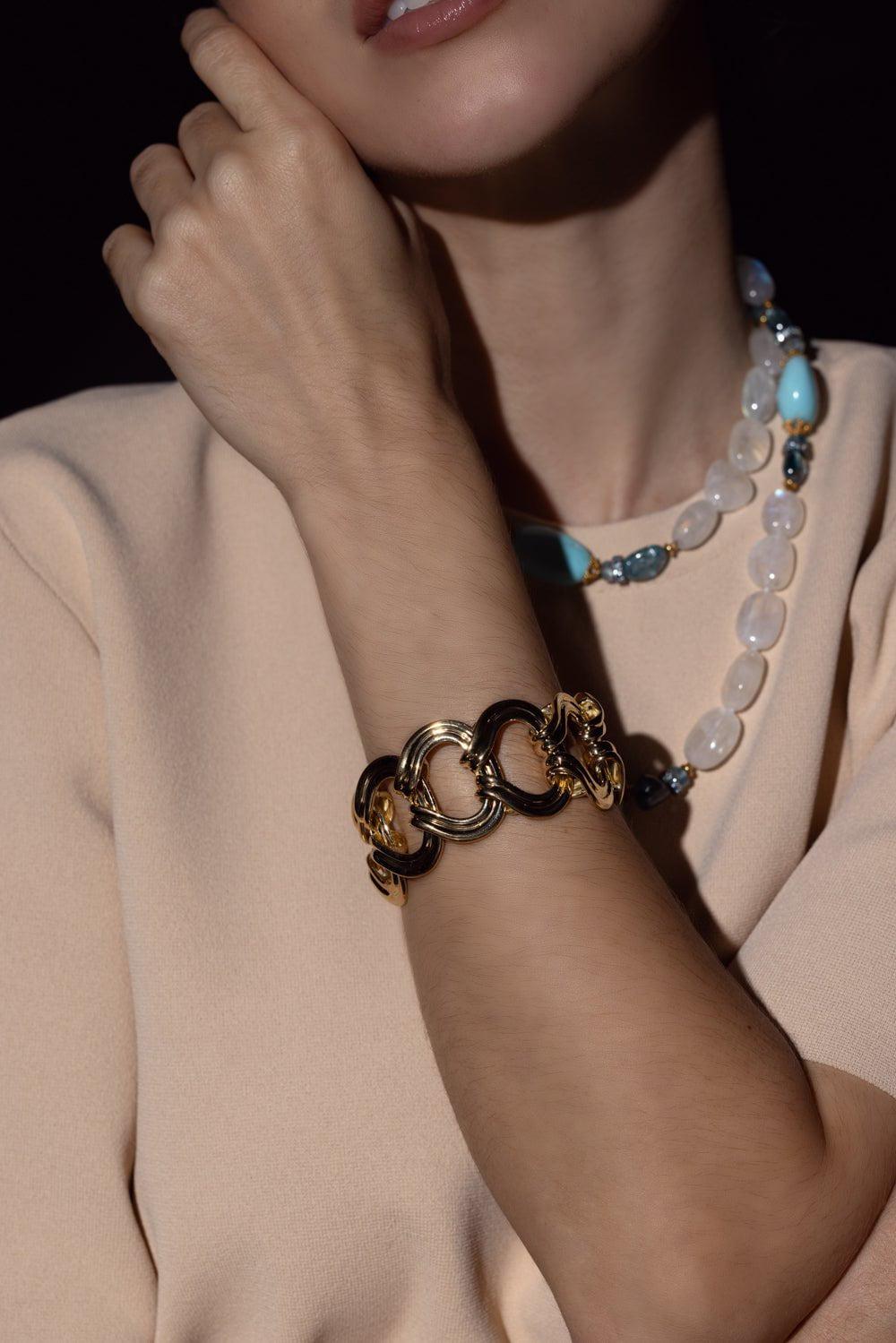 VERDURA-Stirrup Bracelet-YELLOW GOLD