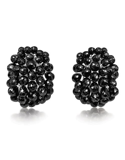 VERDURA-Briolette Earclips-PLATINUM