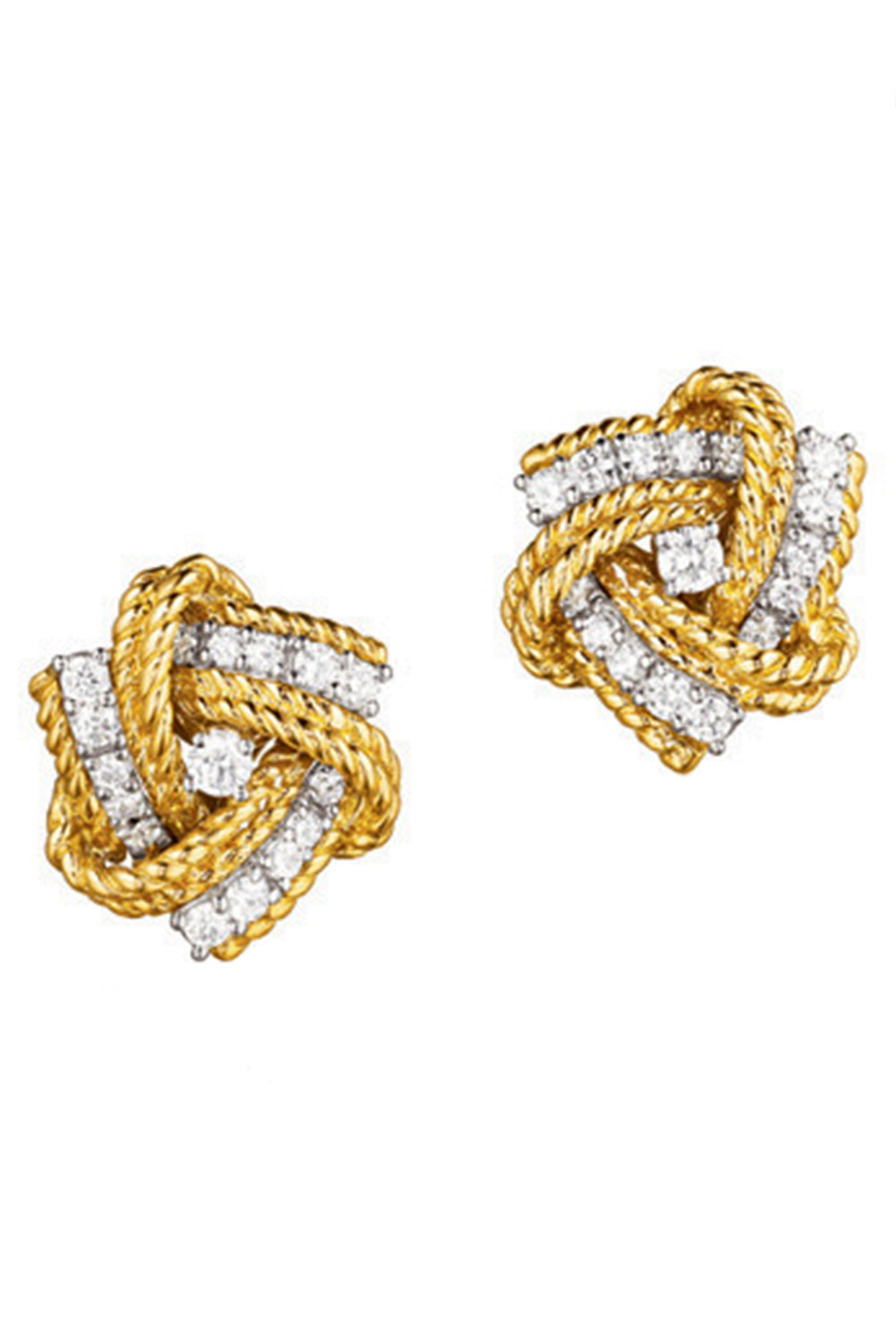  Diamond Pinwheel Earrings-YELLOW GOLD-JEWELRYFINE JEWELEARRING-VERDURA 