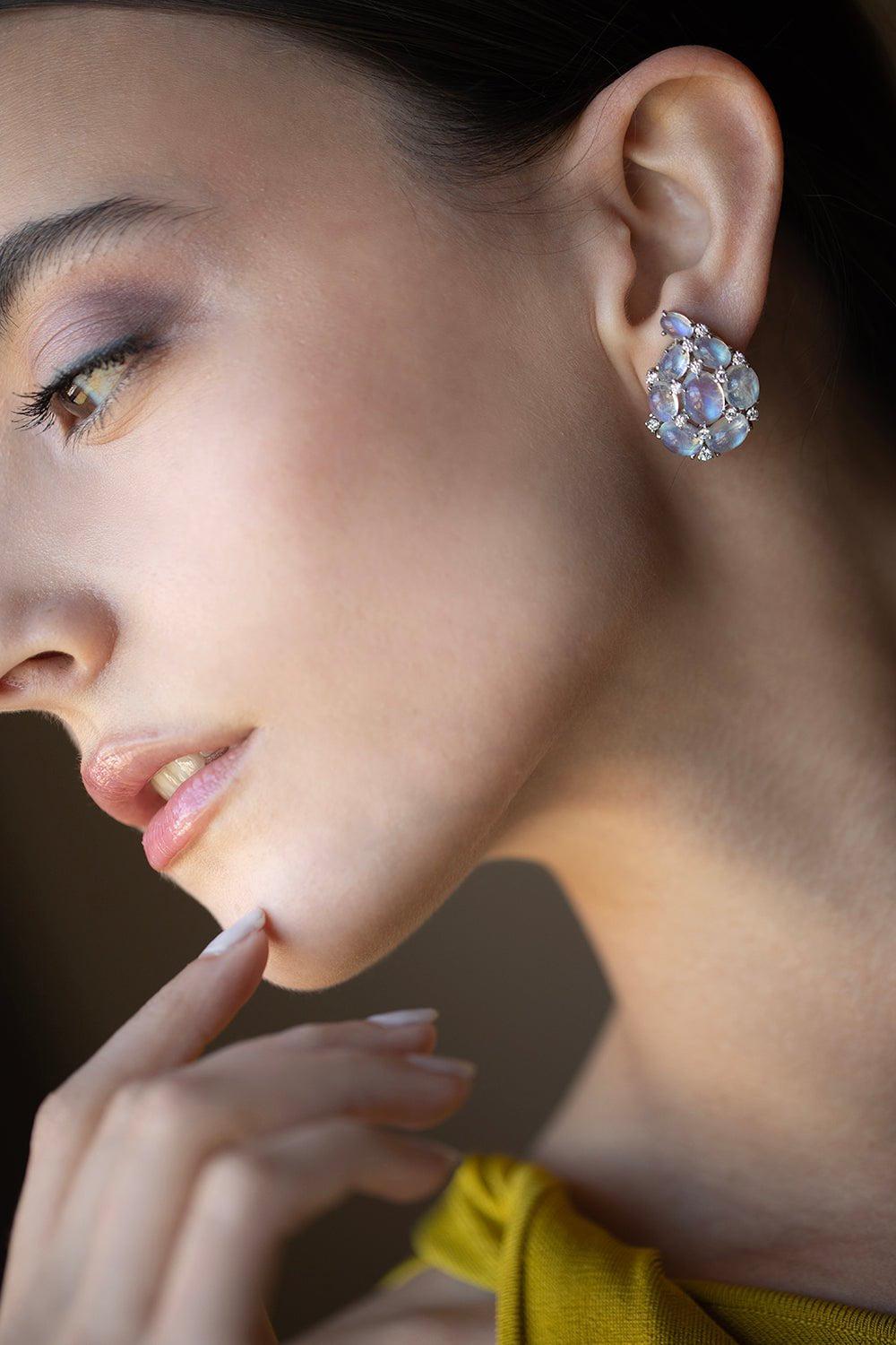 VERDURA-Paisley Ear Clips-YELLOW GOLD