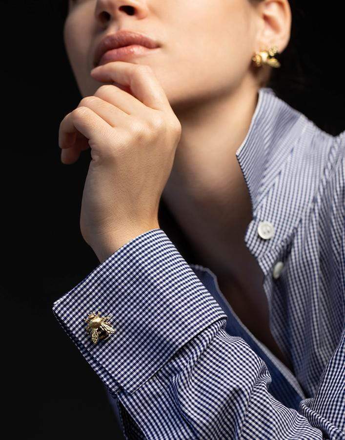 VERDURA-Honeybee Cufflinks-YELLOW GOLD