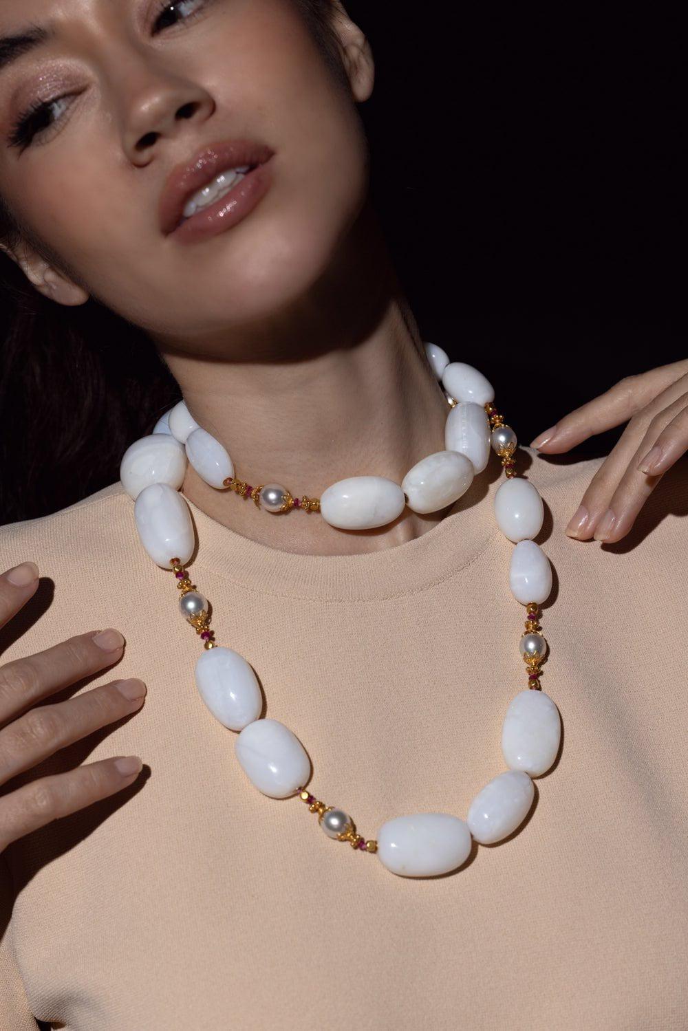 VERDURA-Byzantine Bead Necklace-YELLOW GOLD