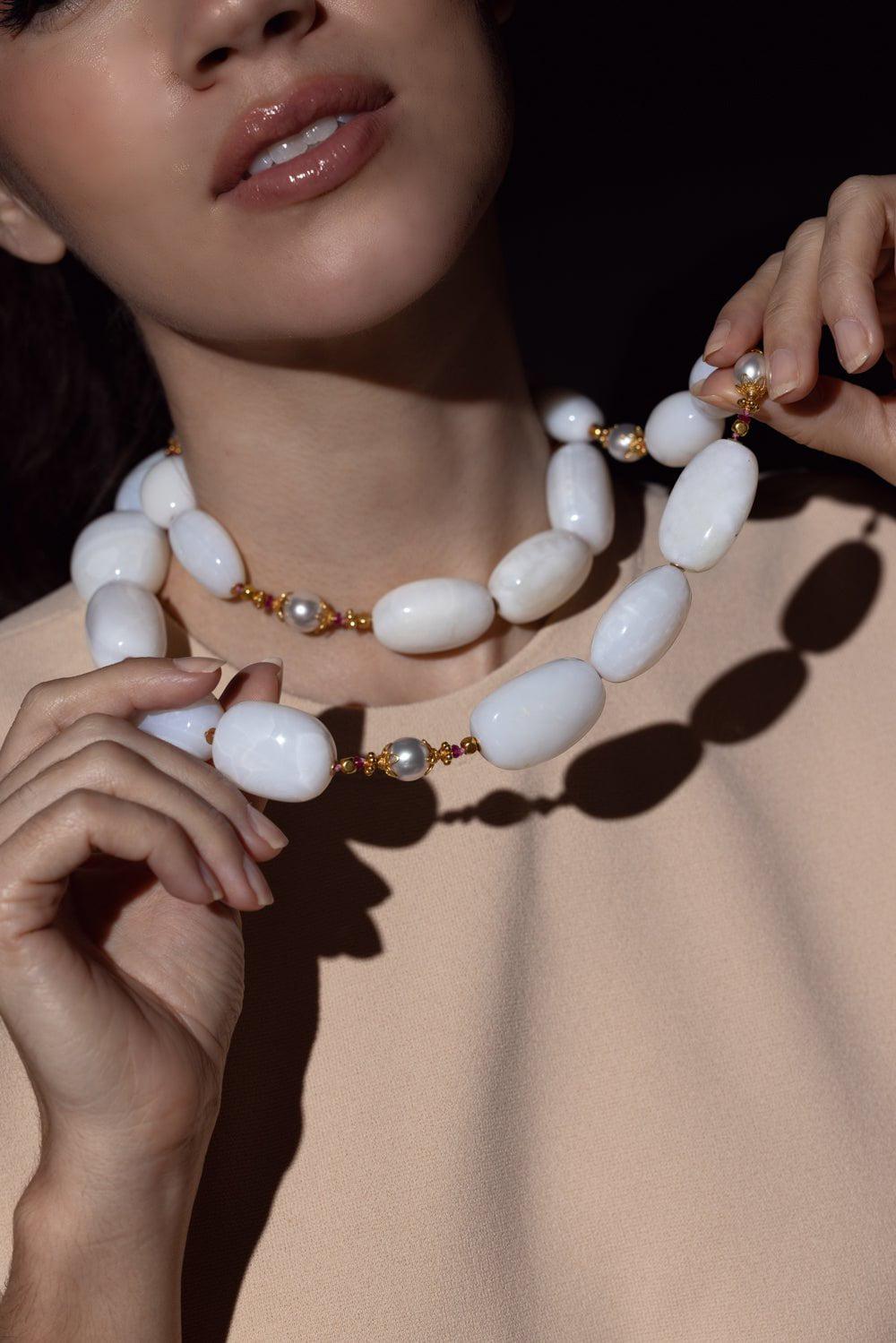 VERDURA-Byzantine Bead Necklace-YELLOW GOLD