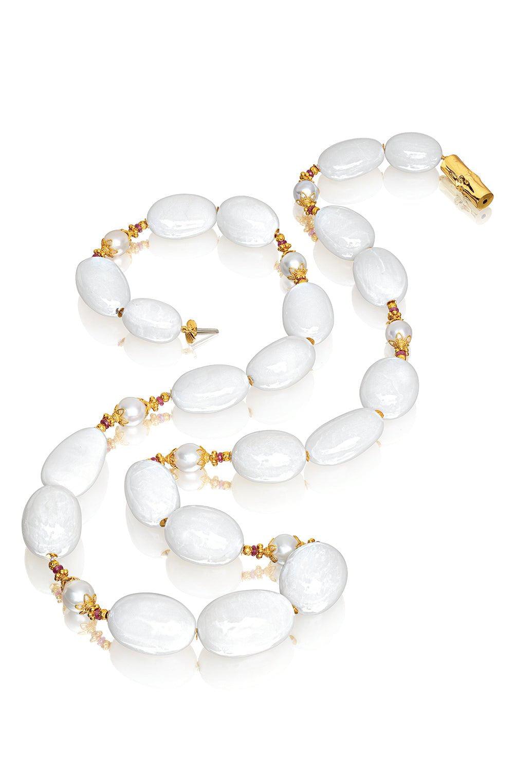VERDURA-Byzantine Bead Necklace-YELLOW GOLD