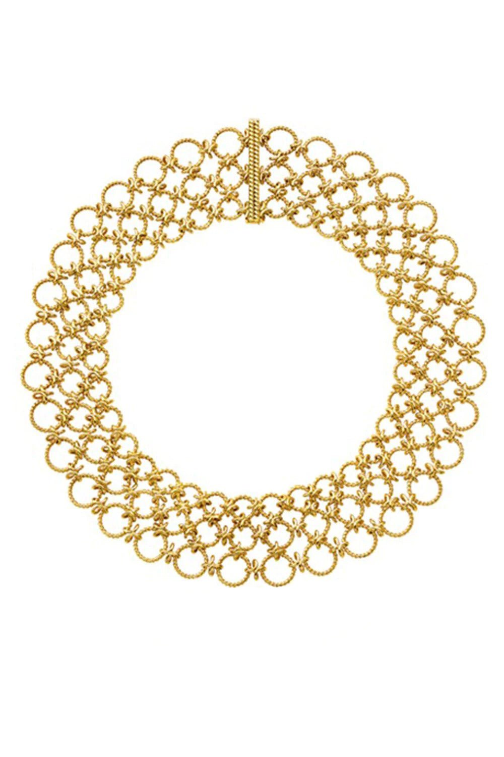 VERDURA-Lace Necklace-YELLOW GOLD