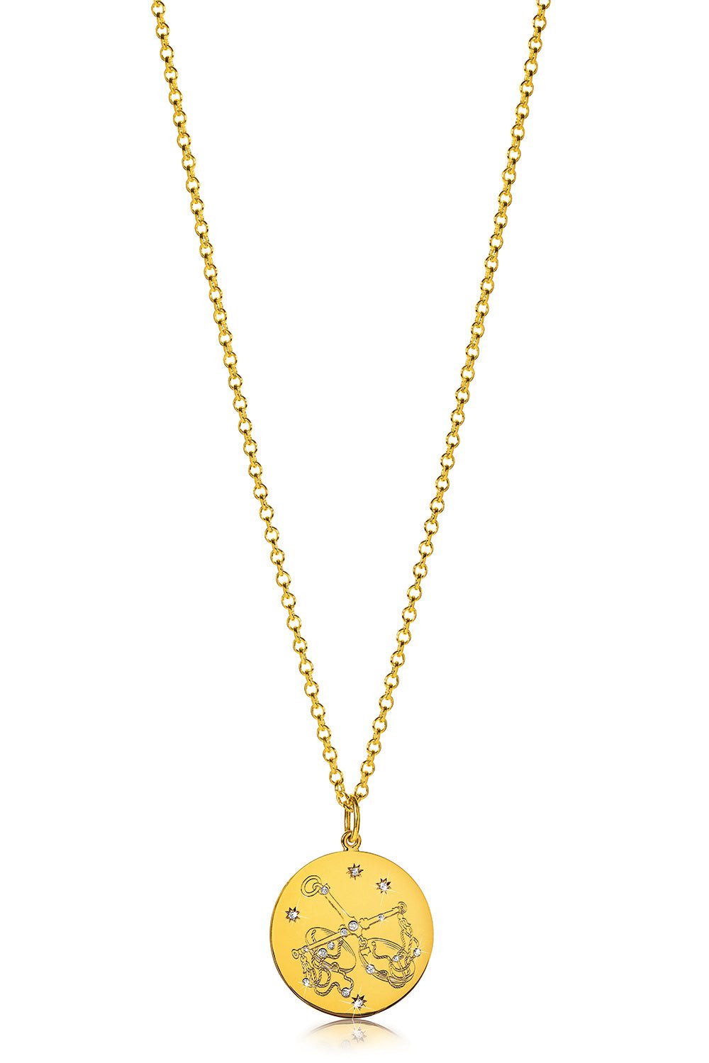 VERDURA-Libra Necklace-YELLOW GOLD