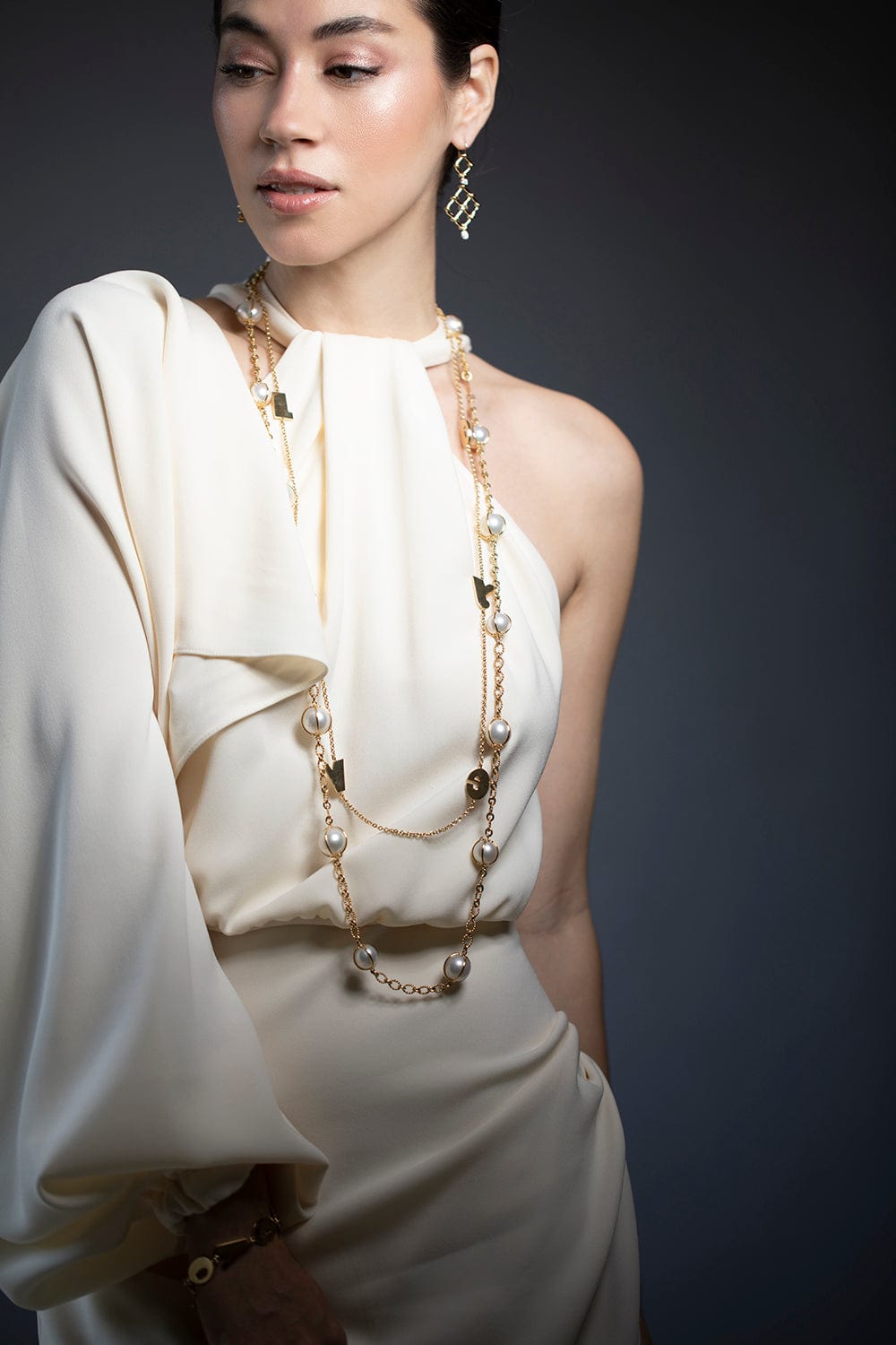 VERDURA-Pearl Bubbles Necklace-YELLOW GOLD
