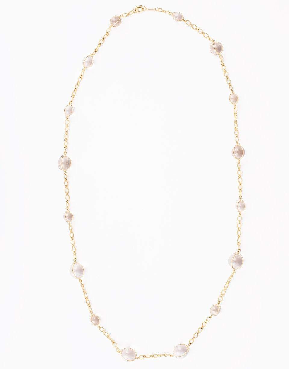 VERDURA-Rock Crystal Bubbles Necklace-YELLOW GOLD