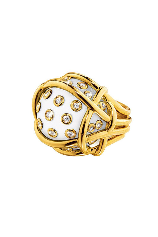 Cocholong Polka Dot Ring-YELLOW GOLD-6-JEWELRYFINE JEWELRING-VERDURA