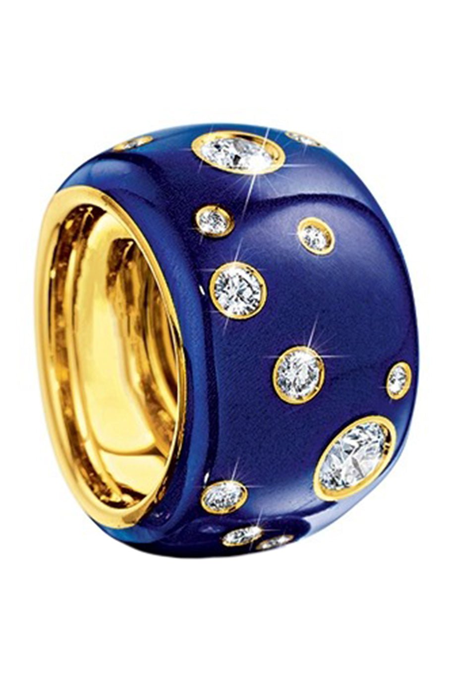 VERDURA-Night Band Ring-YELLOW GOLD