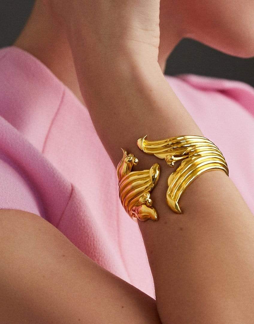 VERDURA-Lily Diamond Bracelet-YELLOW GOLD