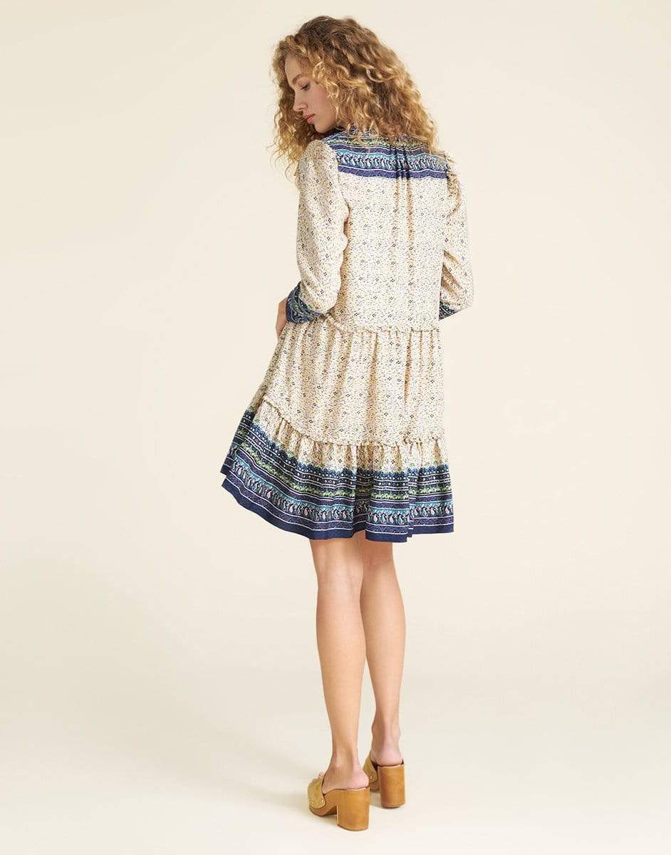 VERONICA BEARD-Lumi Abstract-Geo Print Dress-