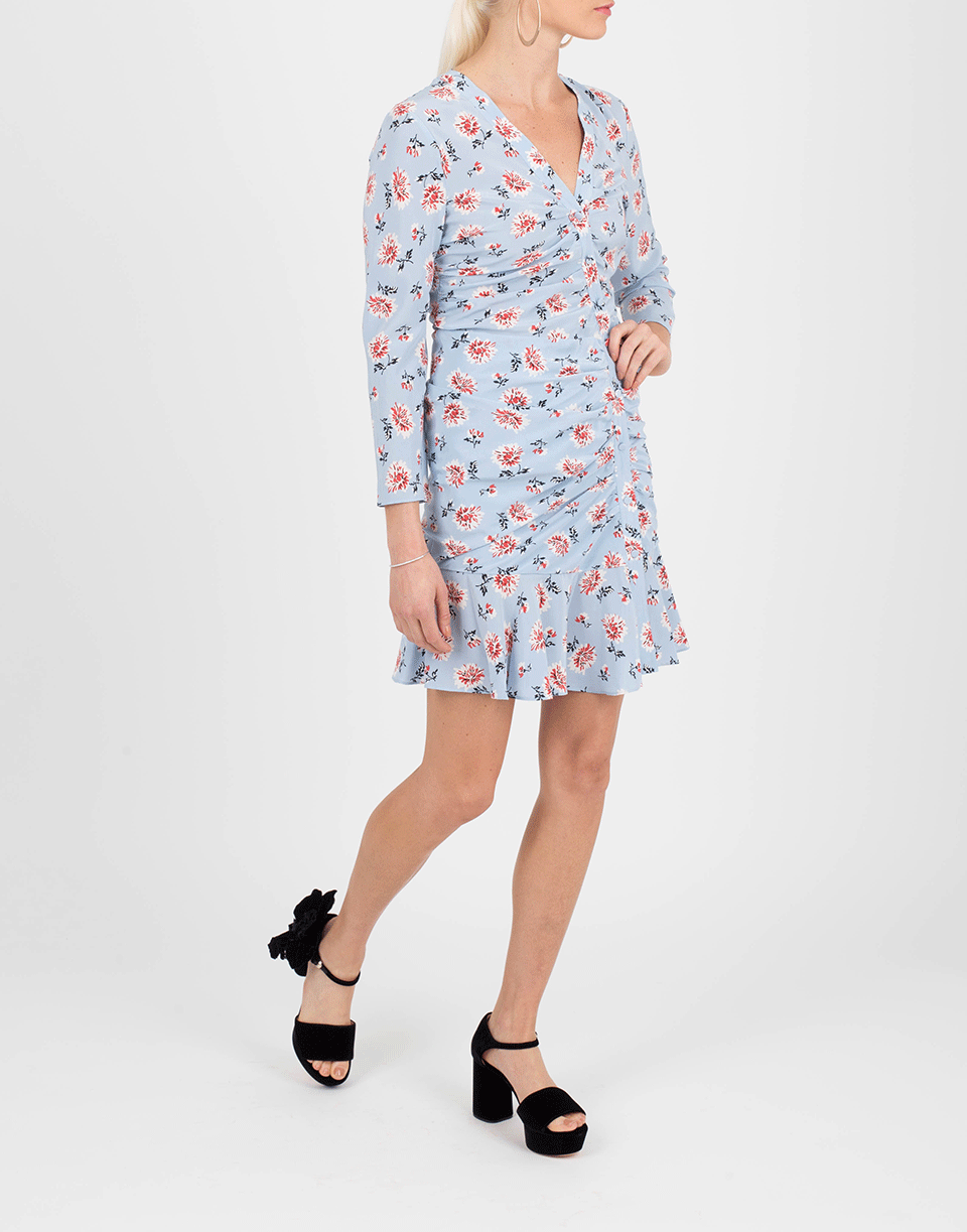 VERONICA BEARD-Rowe Floral Printed Dress-